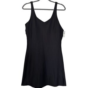 Old Navy Powersoft Athletic Dress Black Size Large NWT Built In Bra And Shorts